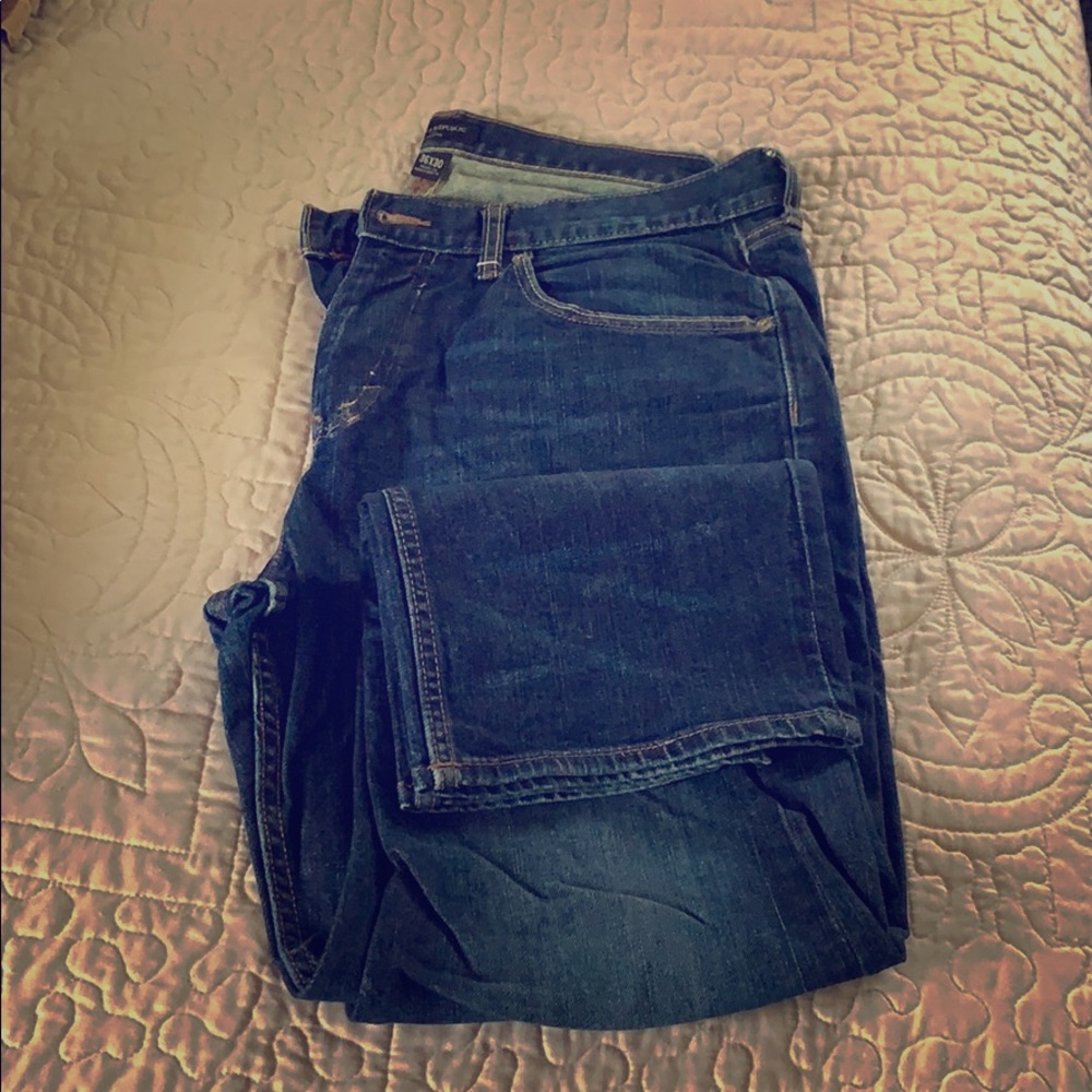 Dark Wash Athletic fit Jeans
